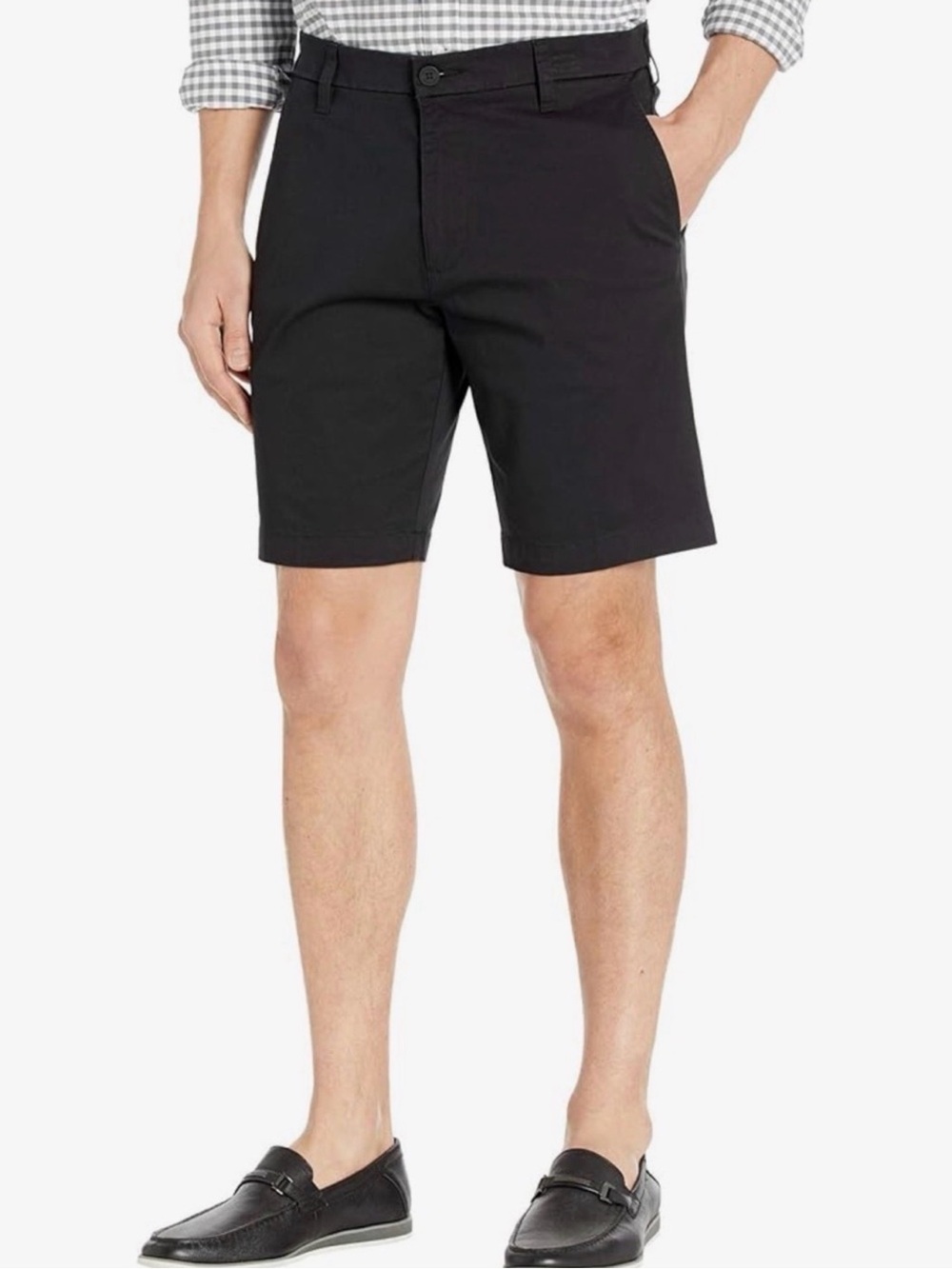 Dockers Ultimate Straight Fit Supreme Flex Chino Shorts Black Mens Size 52